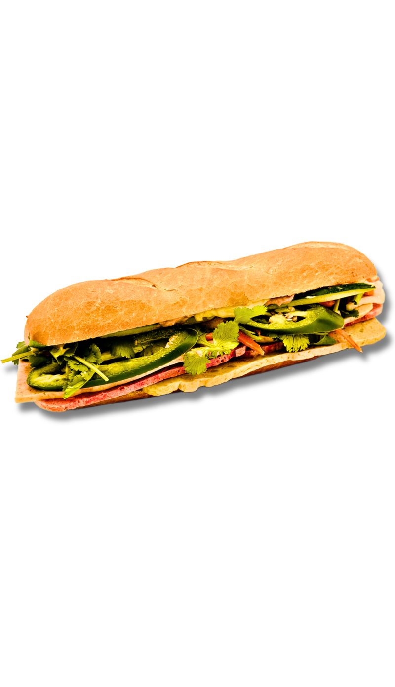 Happy Hour Special — Traditional banh mi with fruit tea